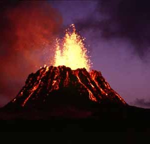 Efecto de Erupción Para un Volcán Casero