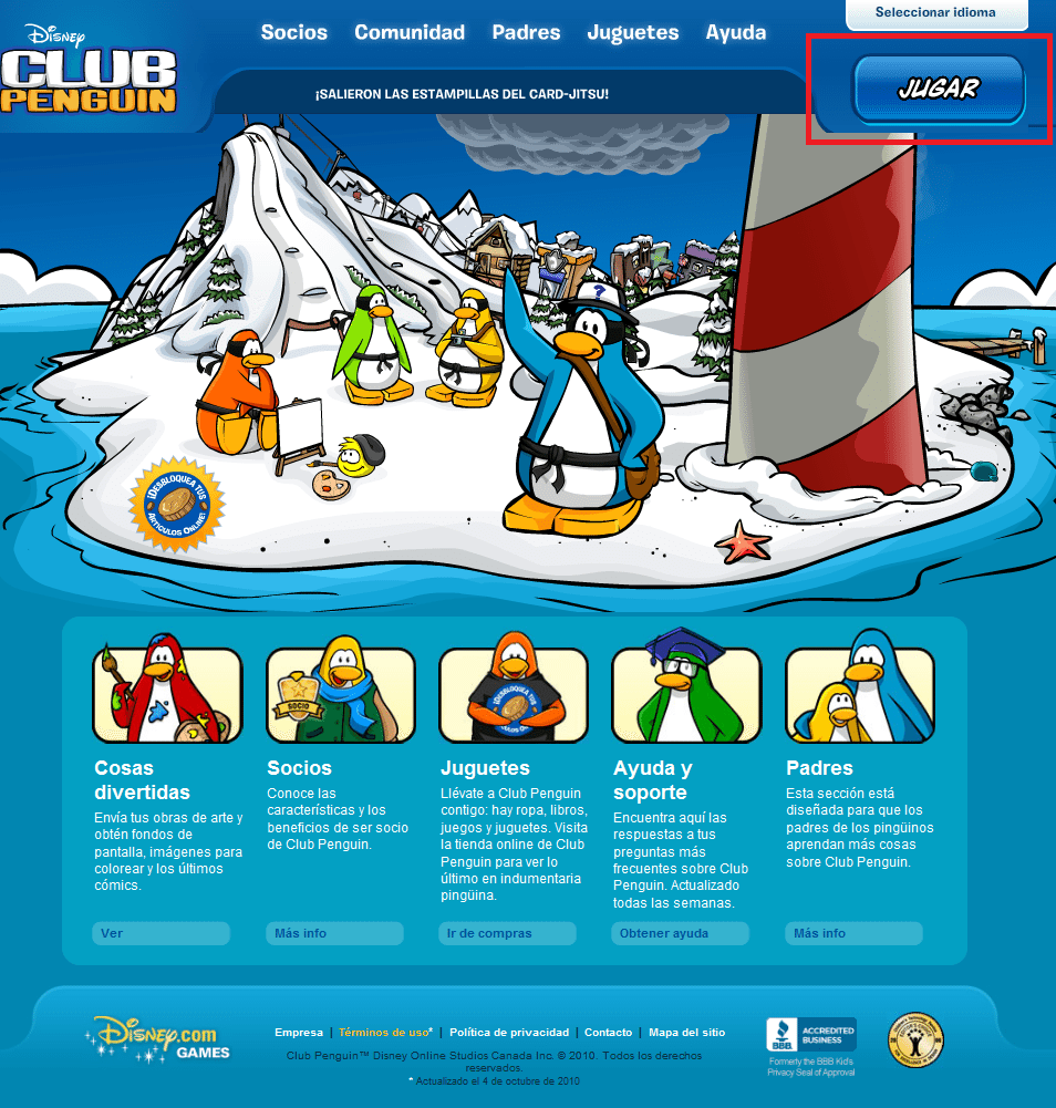 club penguin como registrarse